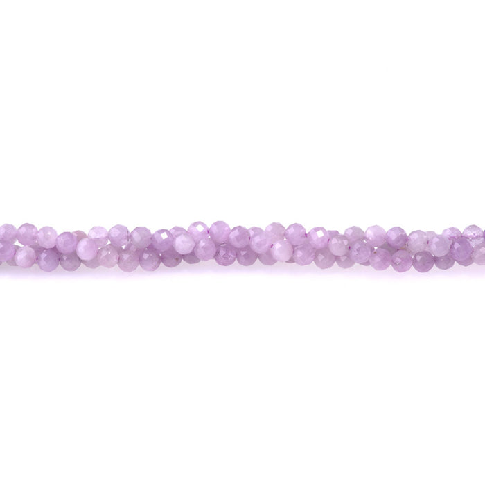 Kunzite 4mm Round Faceted AA Grade - 15-16 Inch