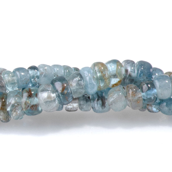 Kyanite 2-3x3-5mm Graduated Irregular Rondelle Beads - 15-16 Inch