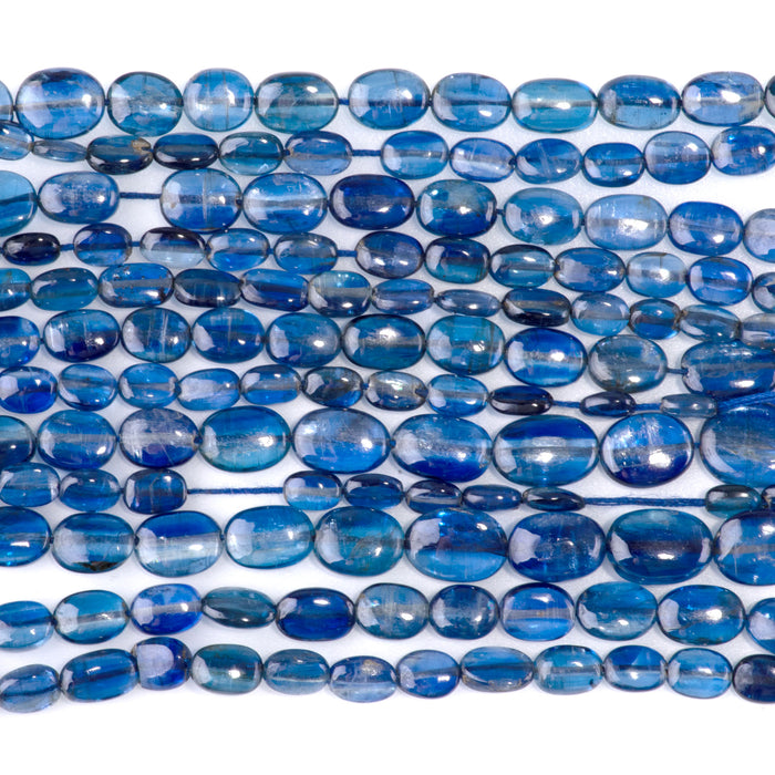 Kyanite 3x5-6x10mm Graduated Oval - 15-16 Inch