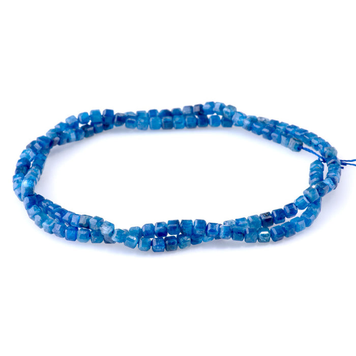 Blue Kyanite 3mm Table Cut Cube A Grade - 15-16 Inch