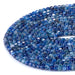This is a Dakota Stones 3mm Blue Kyanite Gemstone strand with A grade table-cut cube beads in 15-16 inch strand.