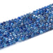 This is a Dakota Stones 3mm Blue Kyanite Gemstone strand with A grade table-cut cube beads in 15-16 inch strand.