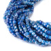 This is a Dakota Stones 3mm Blue Kyanite Gemstone strand with A grade table-cut cube beads in 15-16 inch strand.