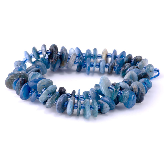 Blue Kyanite 5x8mm Chip - 15-16 Inch