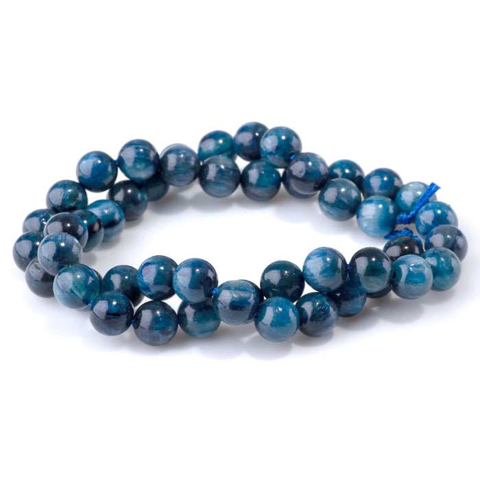 Blue Kyanite 8mm Round - 15-16 Inch