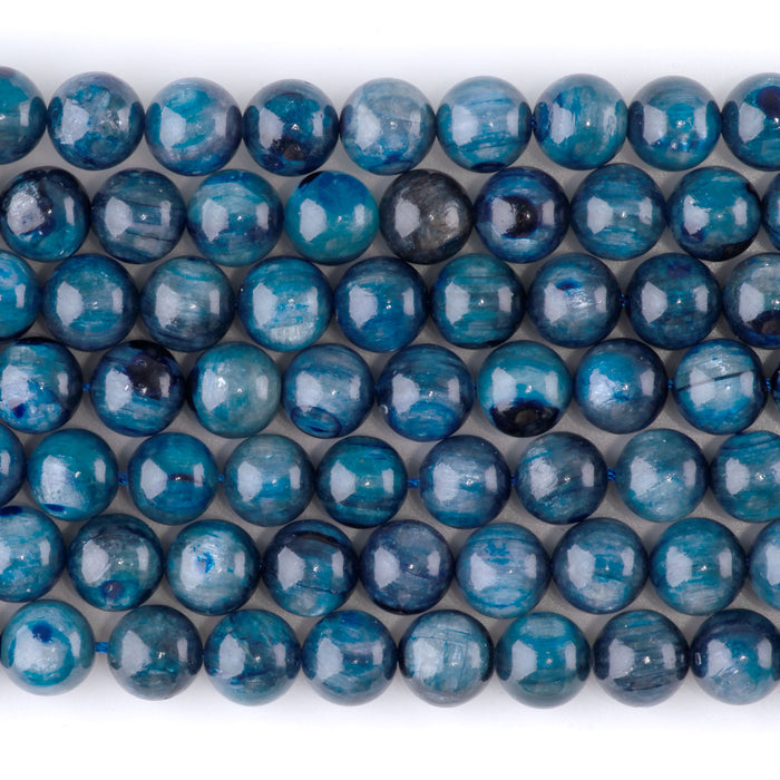 Blue Kyanite 8mm Round - 15-16 Inch