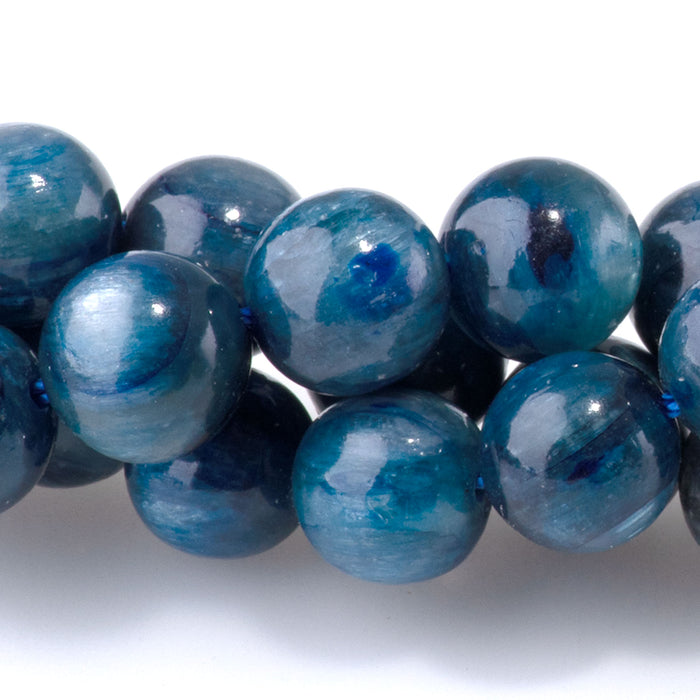 Blue Kyanite 8mm Round - 15-16 Inch