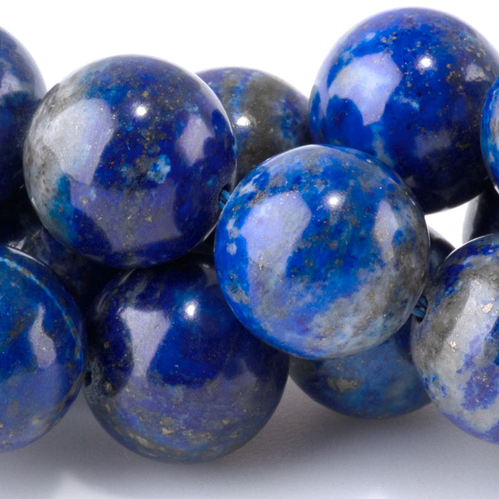 Lapis 12mm Round A Grade - 15-16 Inch