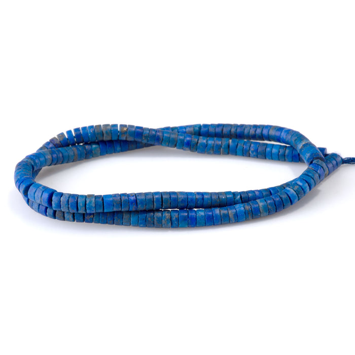 Lapis 2-3x4-5mm Irregular Heishi Bead - 15-16 Inch