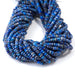 This is a Dakota Stones 2x4mm Lapis Gemstone strand with faceted rondelle beads in 15-16 inch strand.