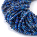 This is a Dakota Stones 2x4mm Lapis Gemstone strand with faceted rondelle beads in 15-16 inch strand.