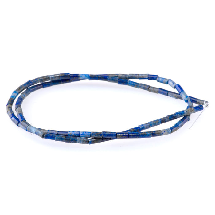 Lapis 2x4mm Tube Beads - 15-16 Inch