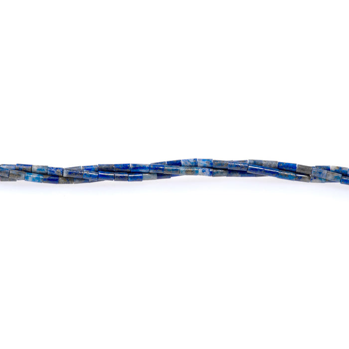 Lapis 2x4mm Tube Beads - 15-16 Inch