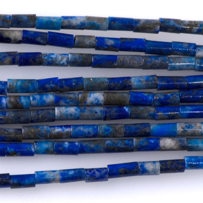 Lapis 2x4mm Tube Beads - 15-16 Inch