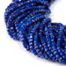 This is a Dakota Stones 3mm Lapis Gemstone strand with AAA grade table-cut cube beads in 15-16 inch strand.