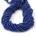 This is a Dakota Stones 3mm Lapis Gemstone strand with round beads in 15-16 inch strand.
