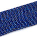 This is a Dakota Stones 3mm Lapis Gemstone strand with round beads in 15-16 inch strand.
