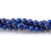 This is a Dakota Stones 3mm Lapis Gemstone strand with round beads in 15-16 inch strand.