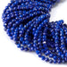 This is a Dakota Stones 3mm Lapis Gemstone strand with AAA grade faceted round beads in 15-16 inch strand.