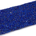 This is a Dakota Stones 3mm Lapis Gemstone strand with AAA grade faceted round beads in 15-16 inch strand.