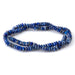 This is a Dakota Stones 3x6mm Lapis Gemstone strand with faceted rondelle beads in 15-16 inch strand.