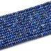This is a Dakota Stones 3x6mm Lapis Gemstone strand with faceted rondelle beads in 15-16 inch strand.
