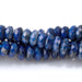 This is a Dakota Stones 3x6mm Lapis Gemstone strand with faceted rondelle beads in 15-16 inch strand.