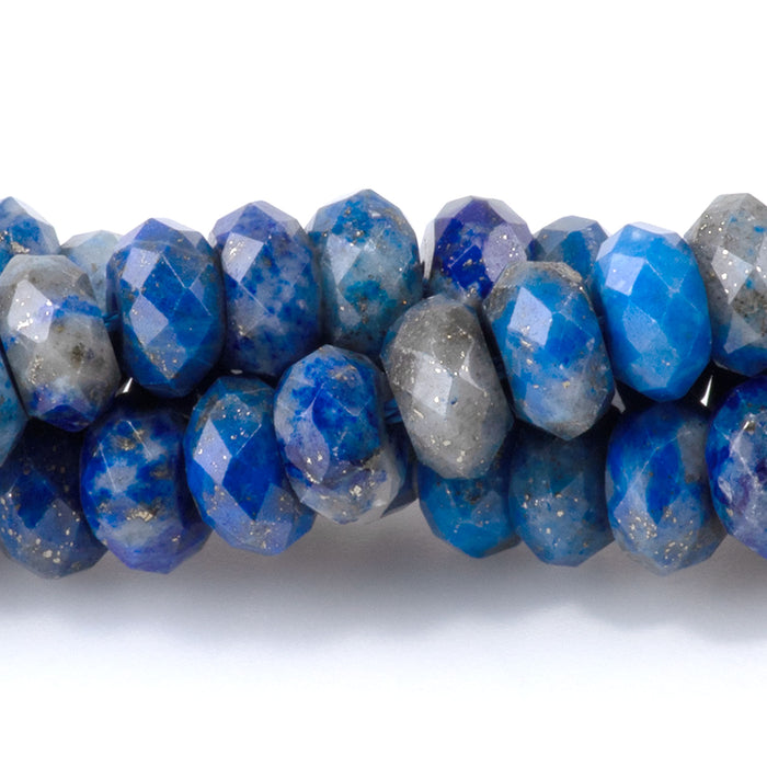 Lapis 3x6mm Faceted Rondelle - 15-16 Inch