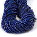 This is a Dakota Stones 4mm Lapis Gemstone strand with A grade faceted coin beads in 15-16 inch strand.