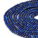 This is a Dakota Stones 4mm Lapis Gemstone strand with round beads.