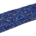This is a Dakota Stones 4mm Lapis Gemstone strand with round beads.