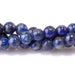 This is a Dakota Stones 4mm Lapis Gemstone strand with round beads.