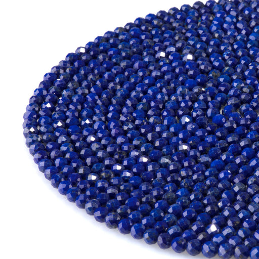 This is a Dakota Stones 4mm Lapis Gemstone strand with AAA grade faceted round beads in 15-16 inch strand.