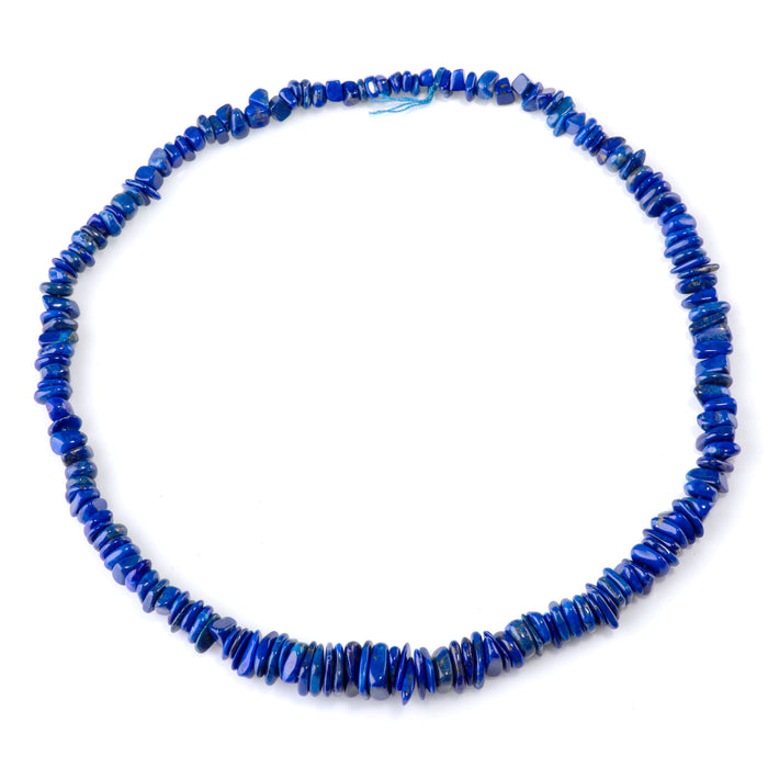 Lapis 5-14mm Graduated Chip Bead - 15-16 Inch