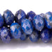 This is a Dakota Stones 5x8mm Lapis Gemstone strand with faceted rondelle beads in 15-16 inch strand.