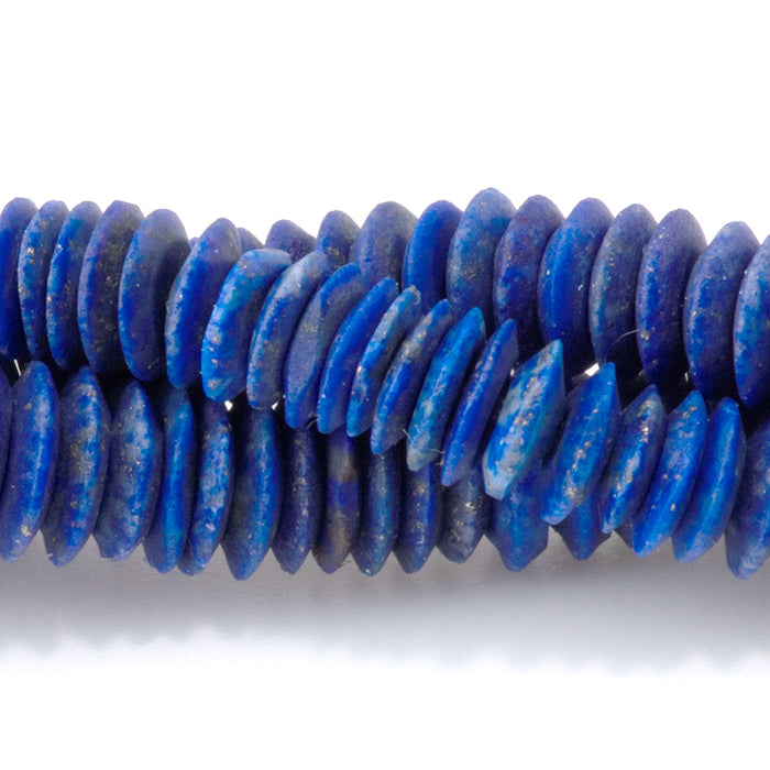 Lapis 6-7mm Irregular Disc Bead - 14-15 Inch