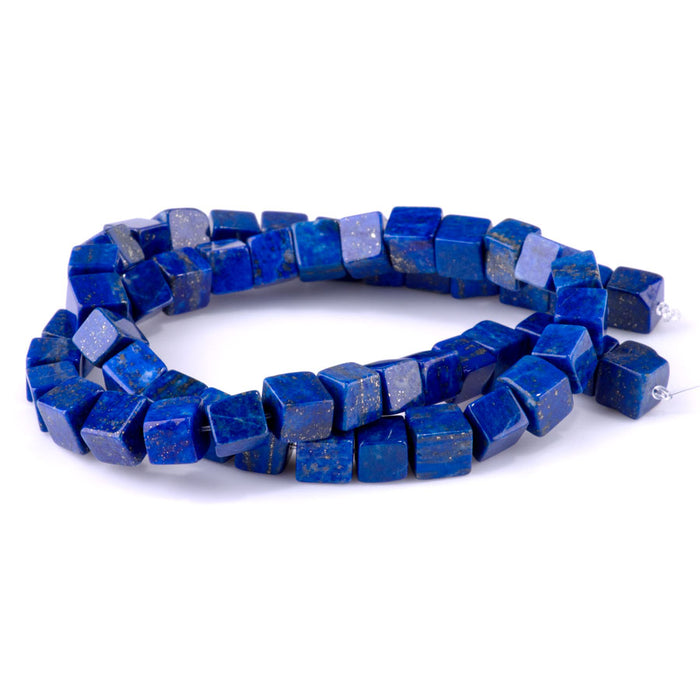 Lapis 6mm Cube A Grade - 15-16 Inch