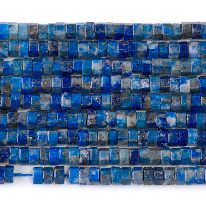 Lapis 6mm Hexagon - 15-16 Inch