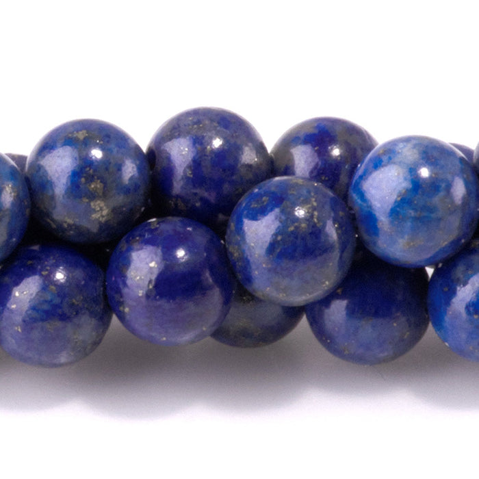 This is a Dakota Stones 6mm Lapis Gemstone strand with round beads in 15-16 inch strand.