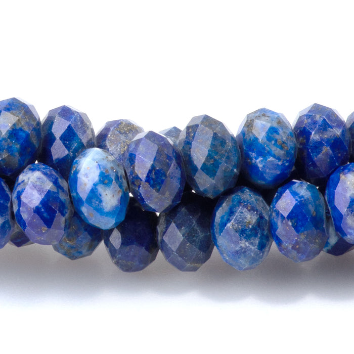 Lapis 4x6mm Rondelle Faceted AA Grade - 15-16 Inch