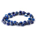 This is a Dakota Stones 8mm Lapis Gemstone strand with star cut faceted coin beads in 15-16 inch strand.
