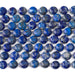This is a Dakota Stones 8mm Lapis Gemstone strand with star cut faceted coin beads in 15-16 inch strand.
