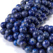 This is a Dakota Stones 8mm Lapis Gemstone strand with round beads in 15-16 inch strand.