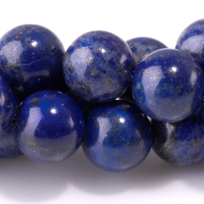 This is a Dakota Stones 8mm Lapis Gemstone strand with round beads in 15-16 inch strand.