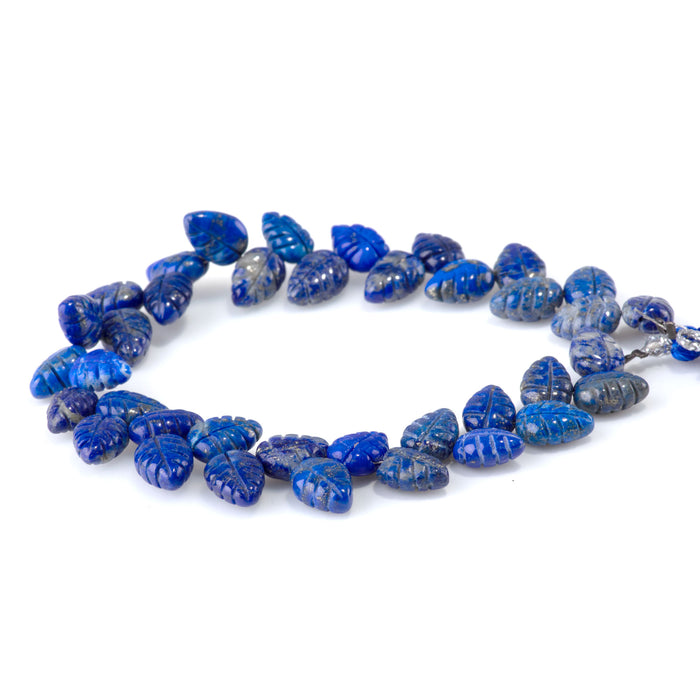 Lapis 8x11mm Leaf - 8 Inch