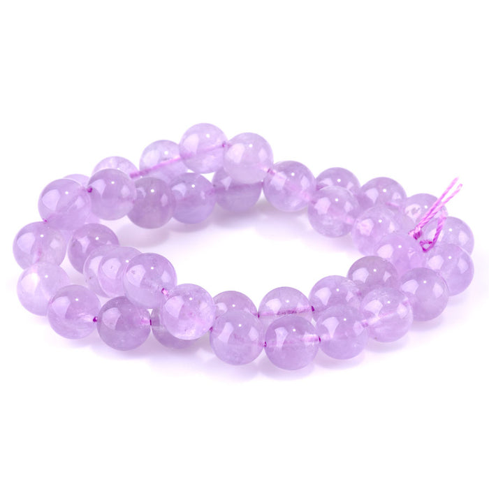 Lavender Amethyst 10mm Round AAA Grade - 15-16 Inch