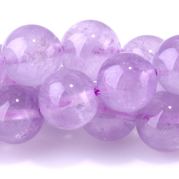 Lavender Amethyst 10mm Round AAA Grade - 15-16 Inch