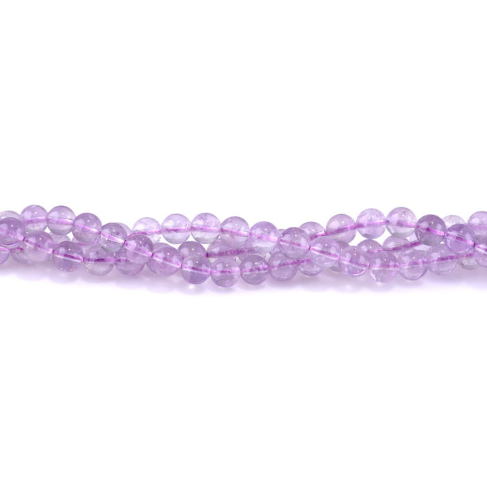 Lavender Amethyst 6mm Round AAA Grade - 15-16 Inch