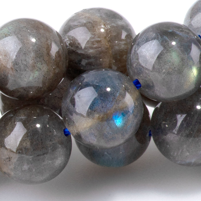 Labradorite 10mm Round A Grade - 8-Inch