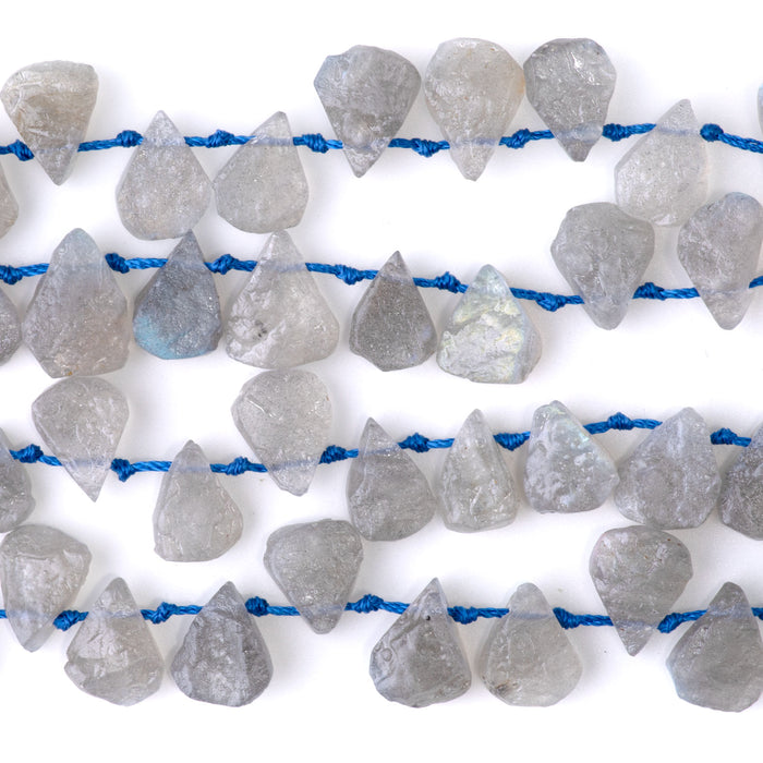 Labradorite 10x13mm Irregular Tear Drop - 15-16 Inch